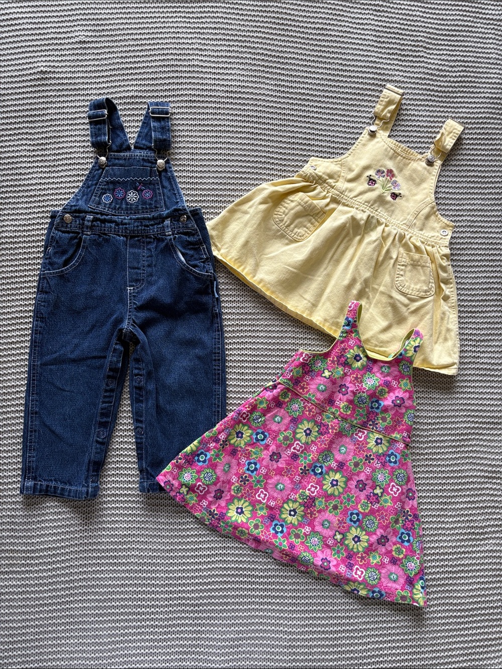 Vintage Y2K Girly Overall and Dress Bundle